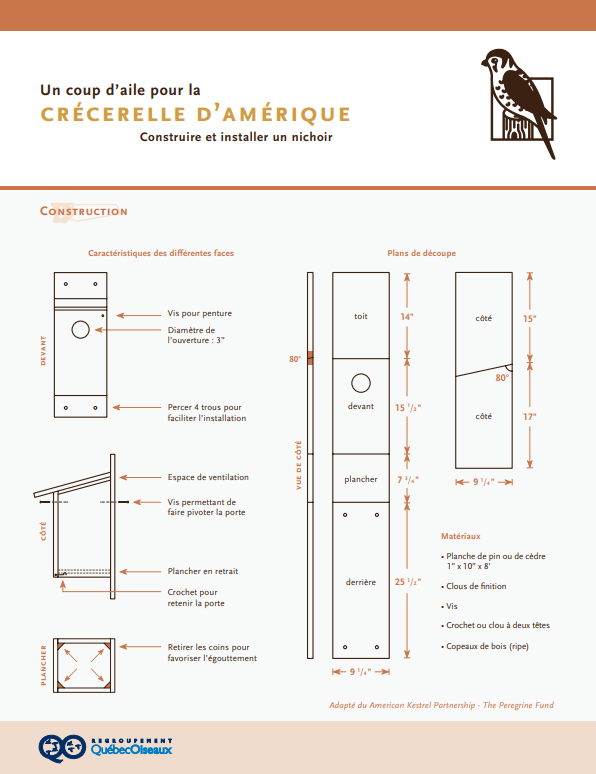 Nichoir Crecerelle QO